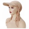 Hijab Baseball Cap for Women in Camel Color
