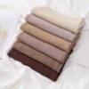 Quality Cotton Jersey Plain Scarf - Image 2