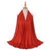 Instant Cotton Jersey Hijab Scarf in Orange color